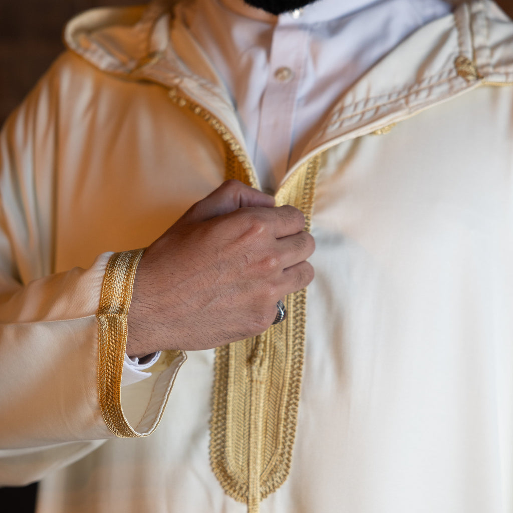 Royal White Moroccan Djellaba