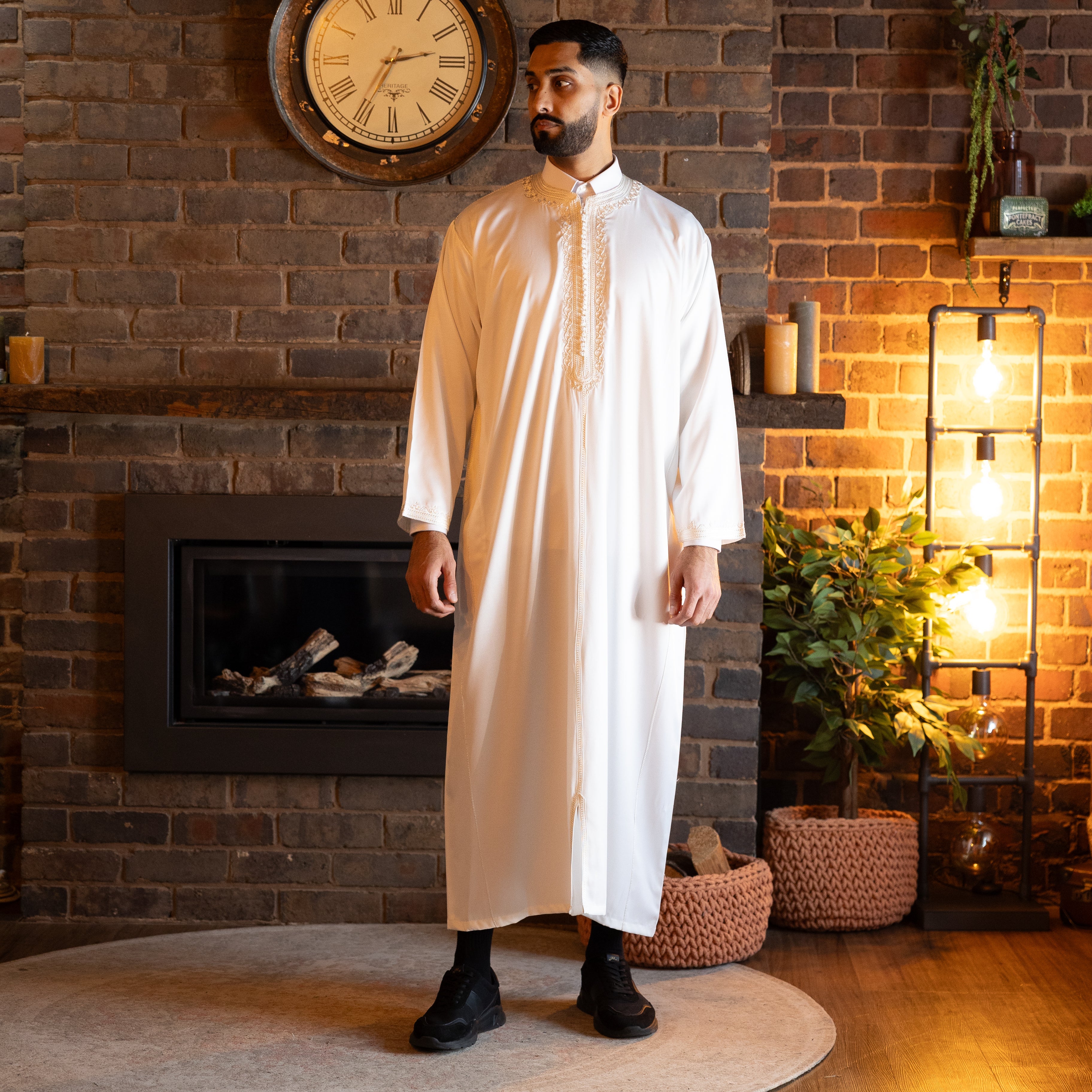 Pure White Moroccan Kaftan