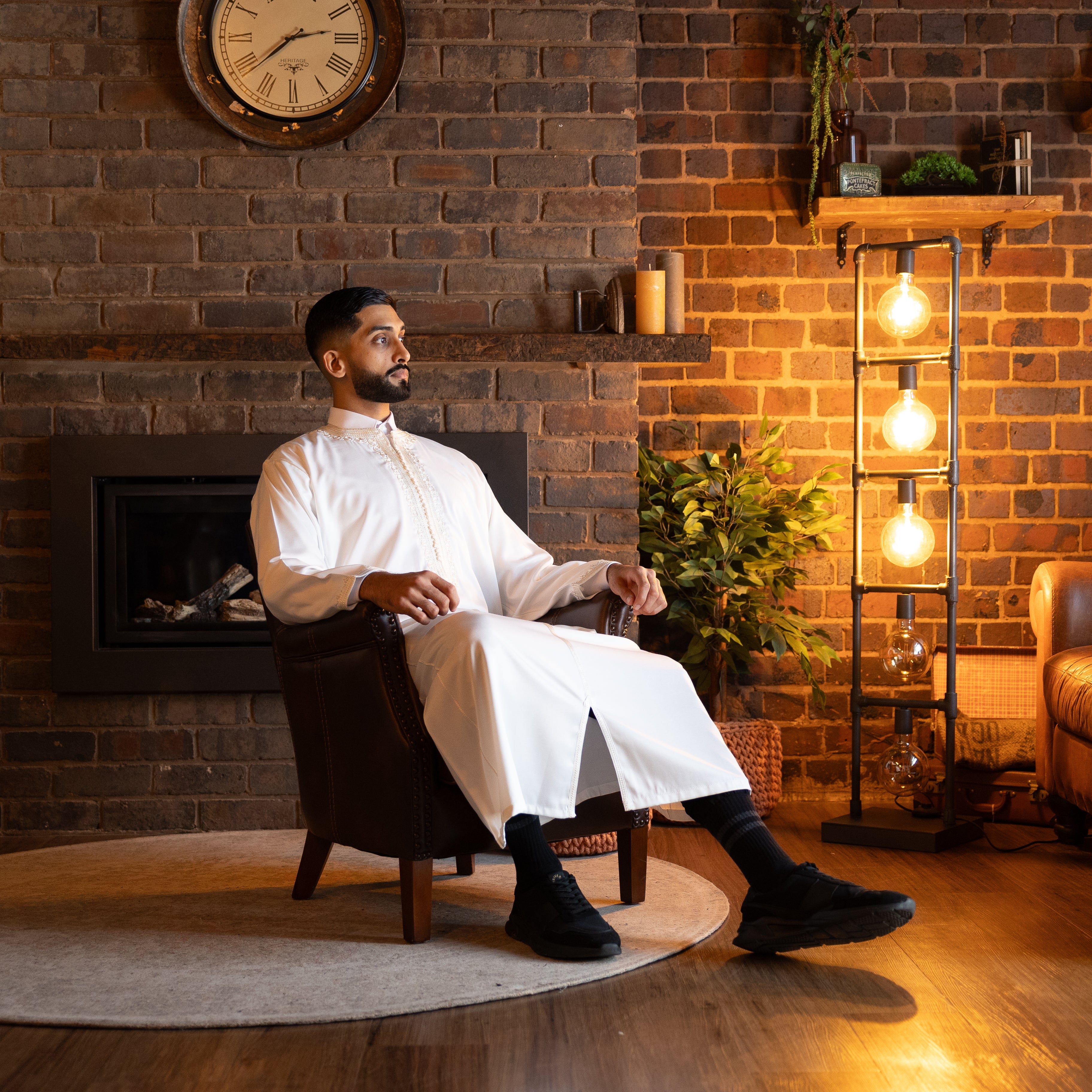 Pure White Moroccan Kaftan