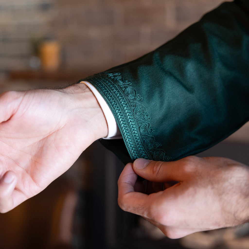Emerald Green Moroccan Kaftan