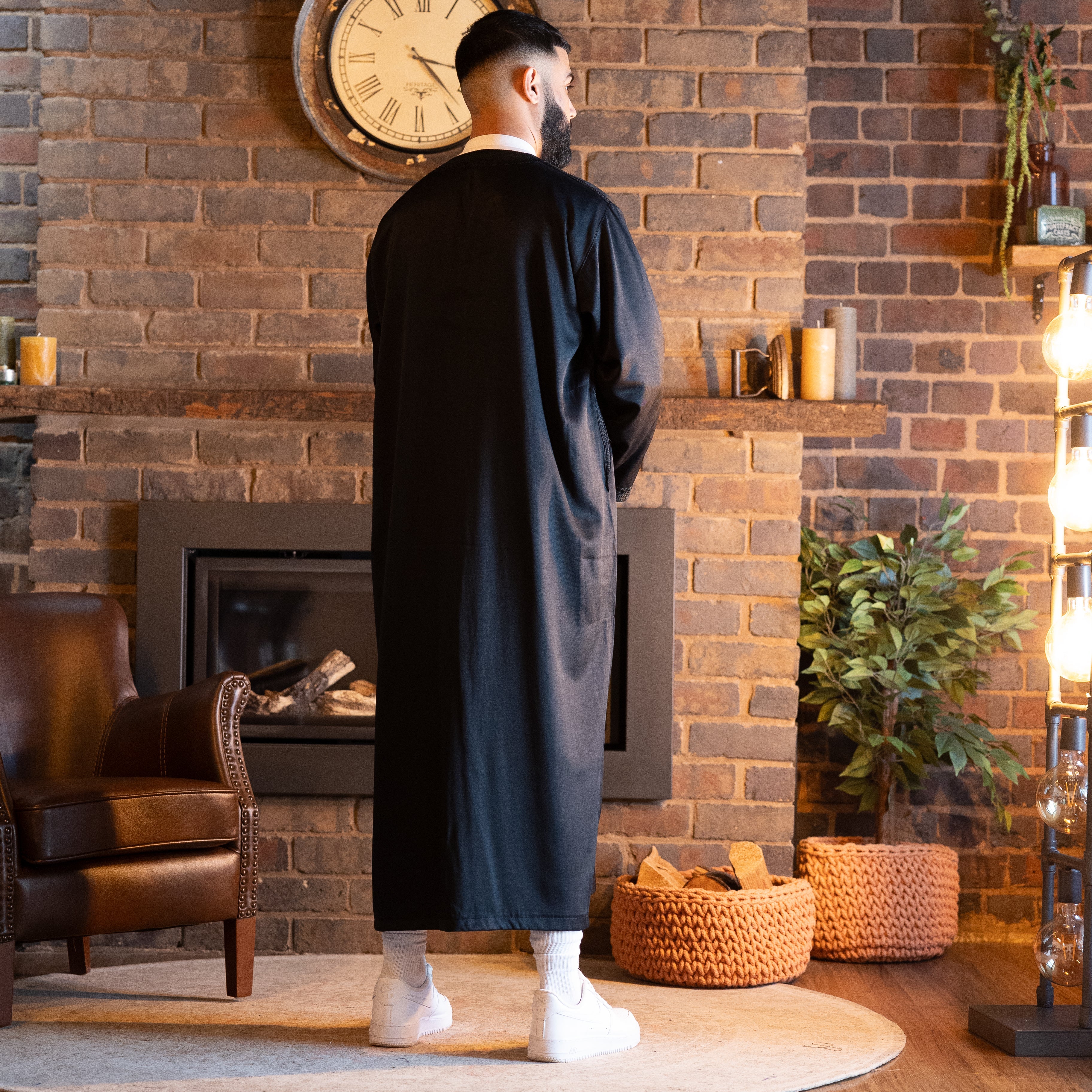 Onyx Black Moroccan Kaftan