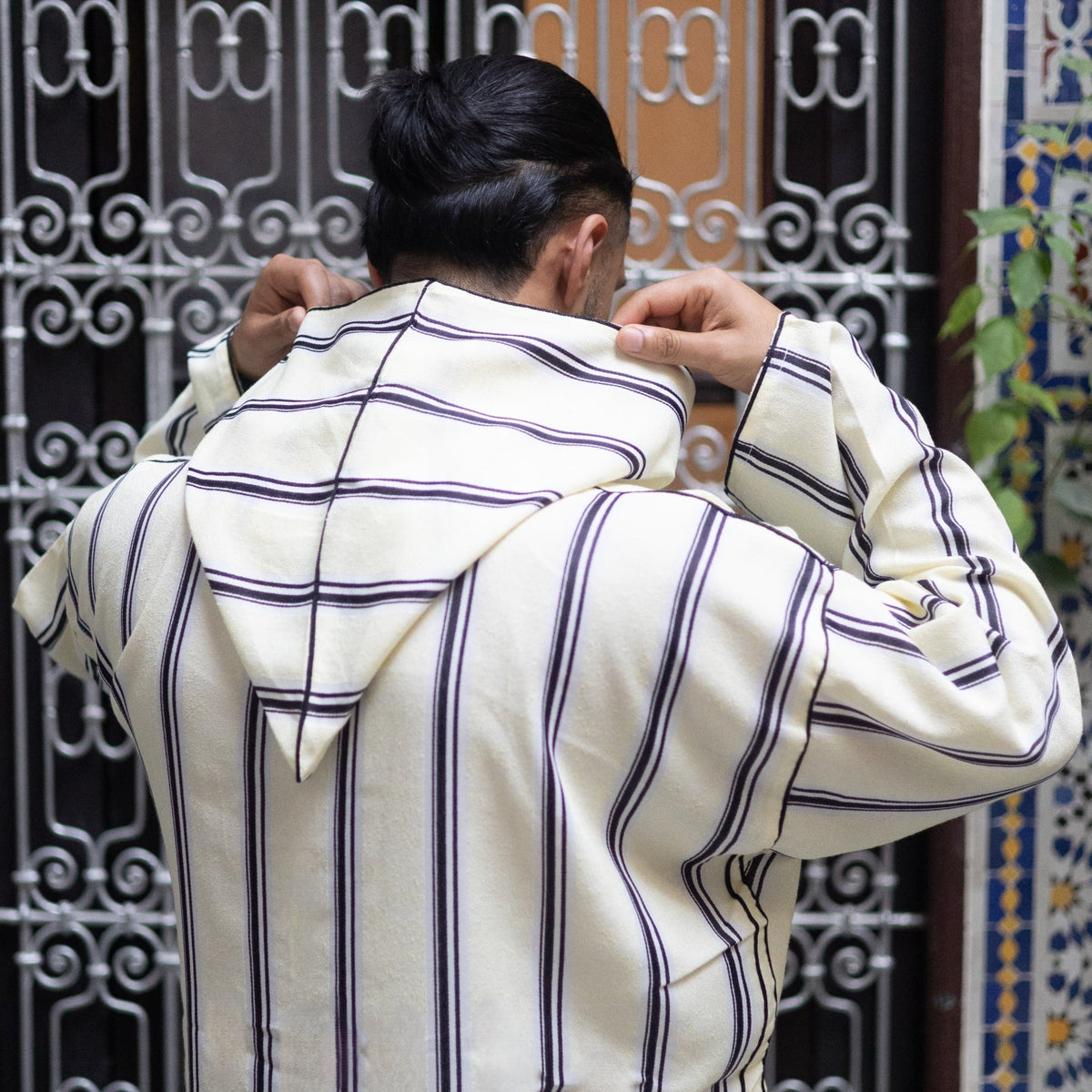 Black Azrou Moroccan Djellaba