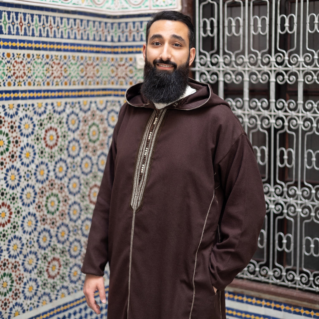 Brown Luxe Moroccan Thobe