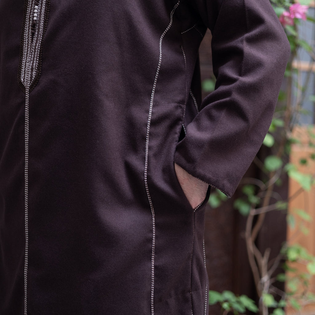 Brown Luxe Moroccan Thobe