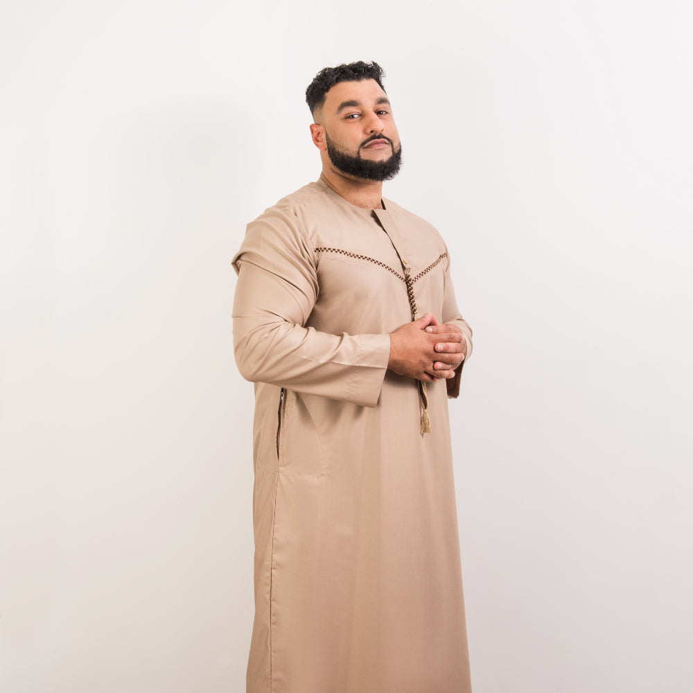 Premium Brown Omani Thobe
