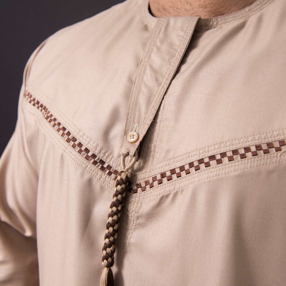 Premium Brown Omani Thobe