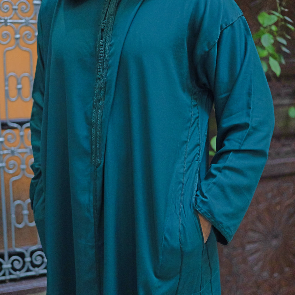Green Fez Moroccan Djellaba