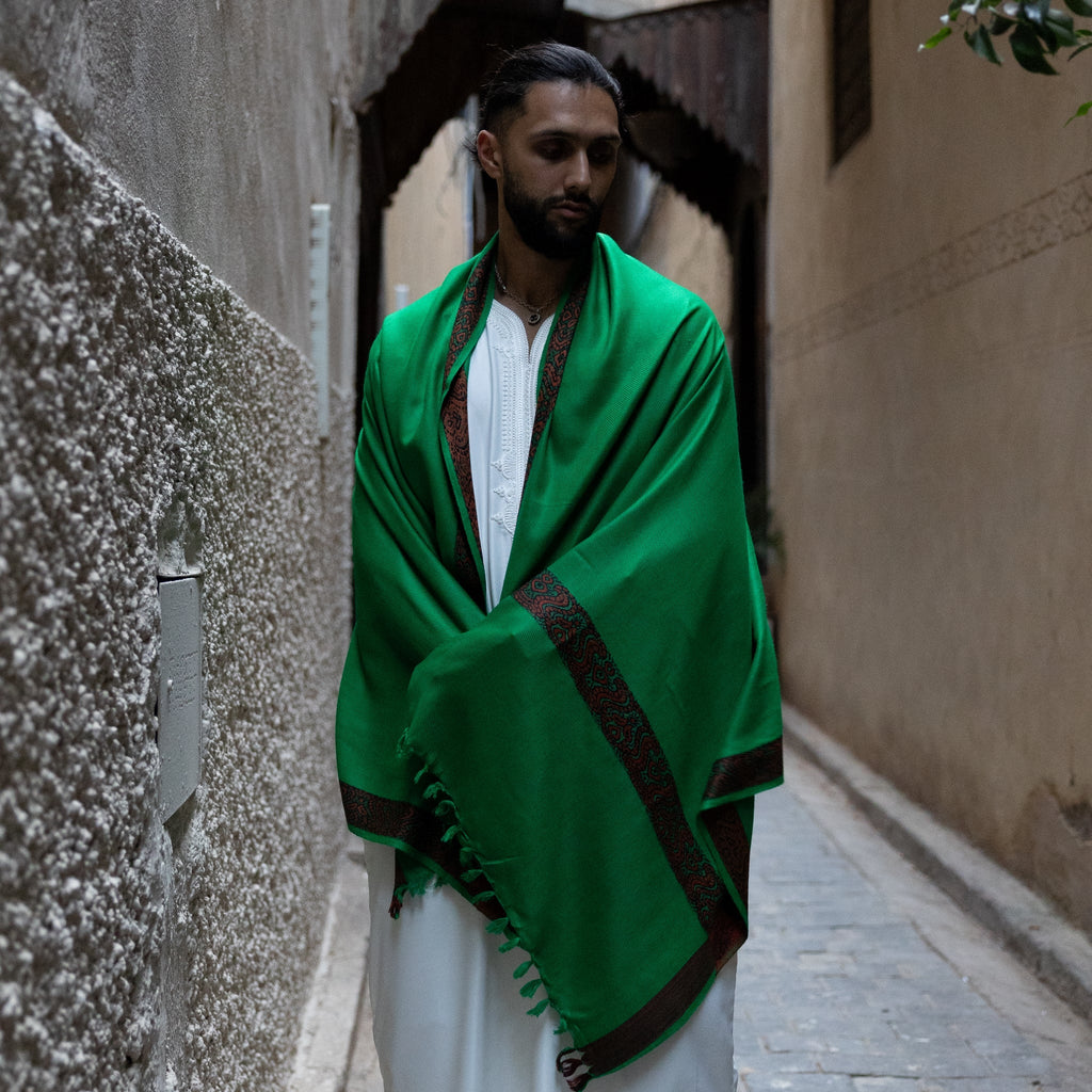 Royal Green Kashmiri Shawl