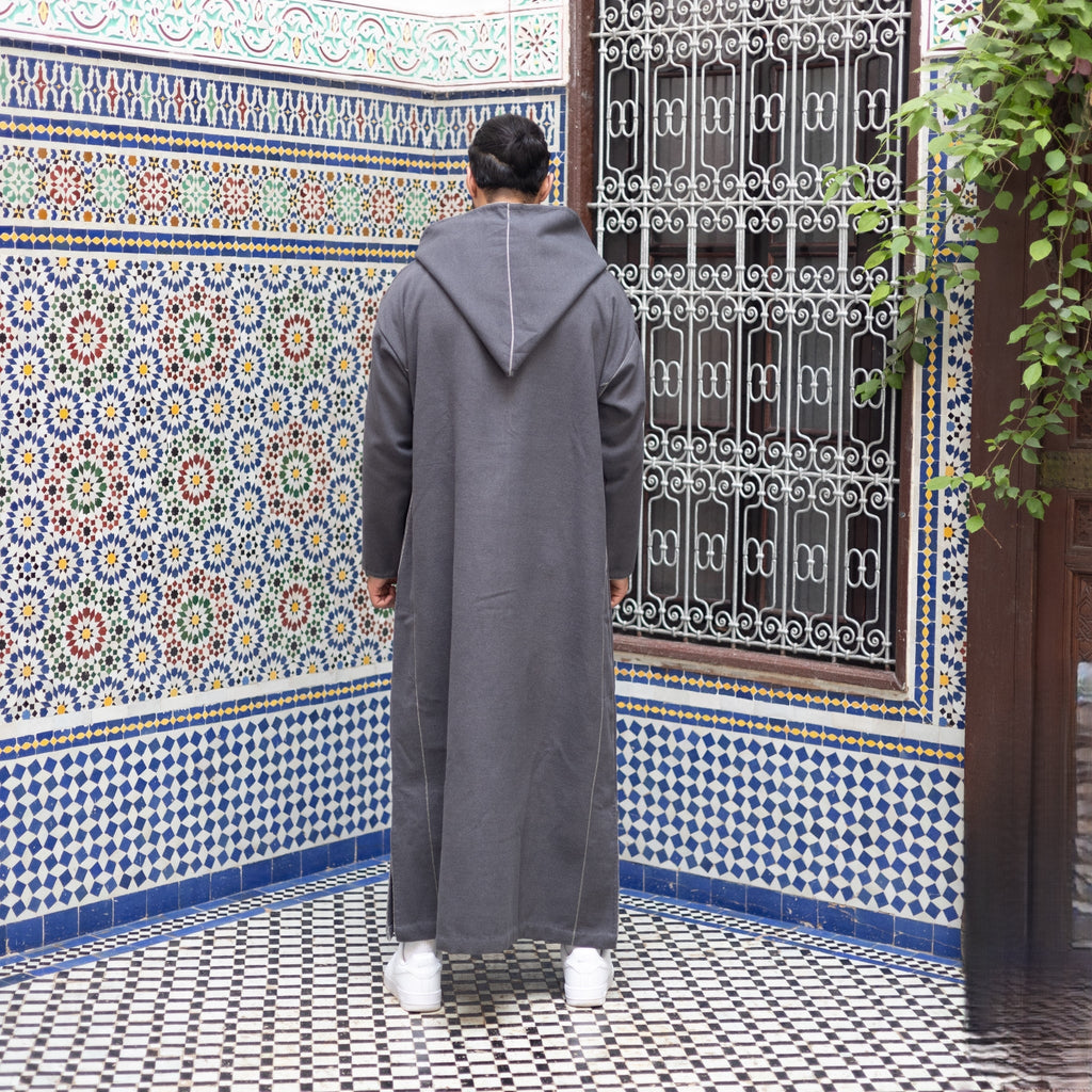 Grey Luxe Moroccan Thobe