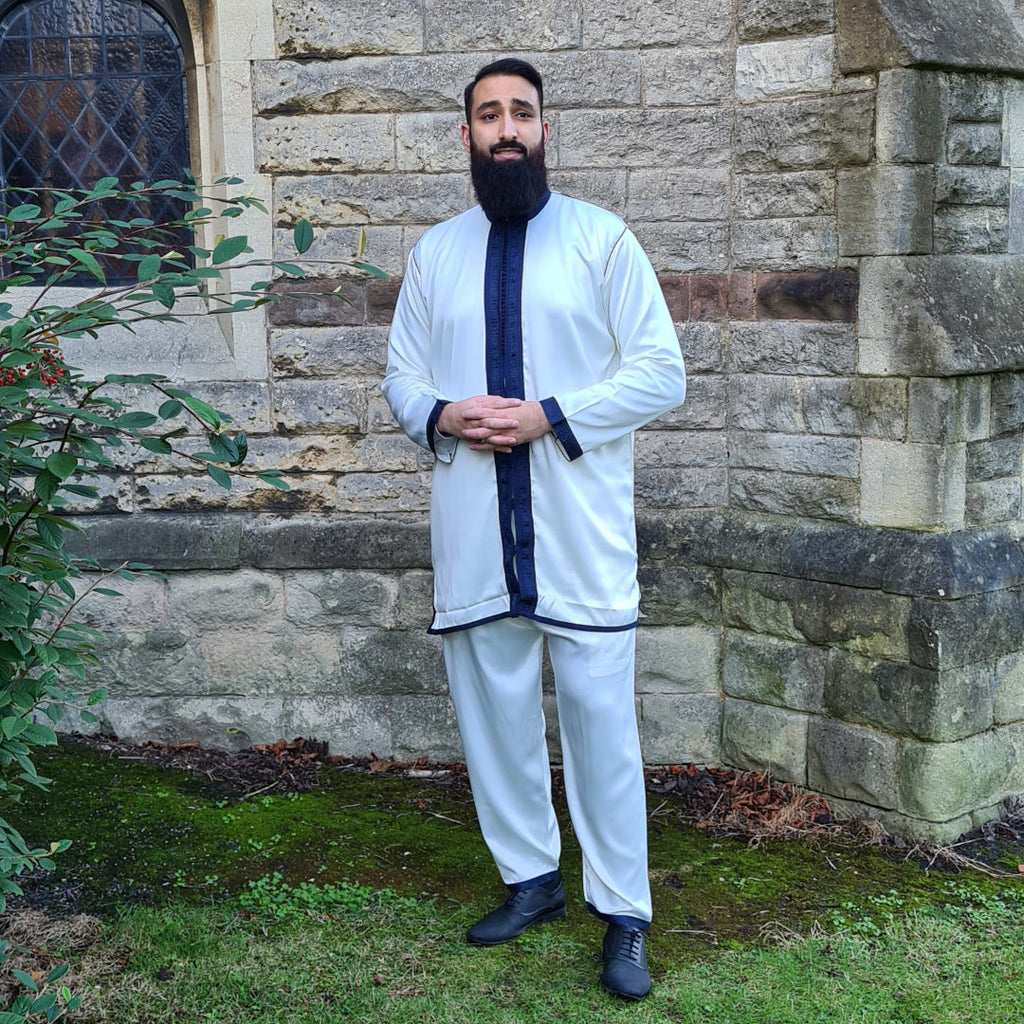 Navy Blue Jabador Set