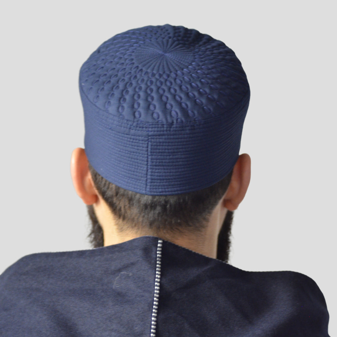 Navy Turban Kufi