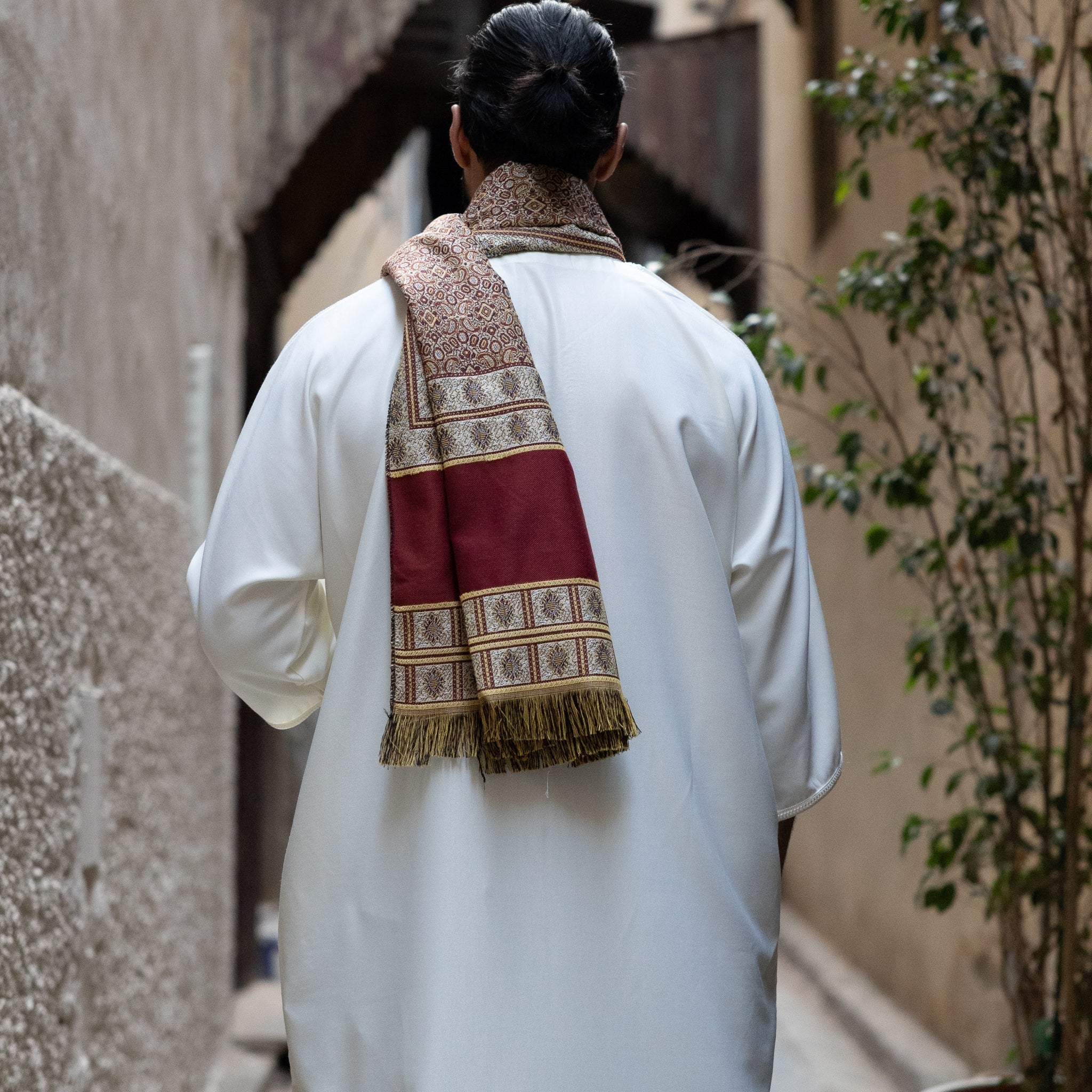 Luxe Red Egyptian Shawl