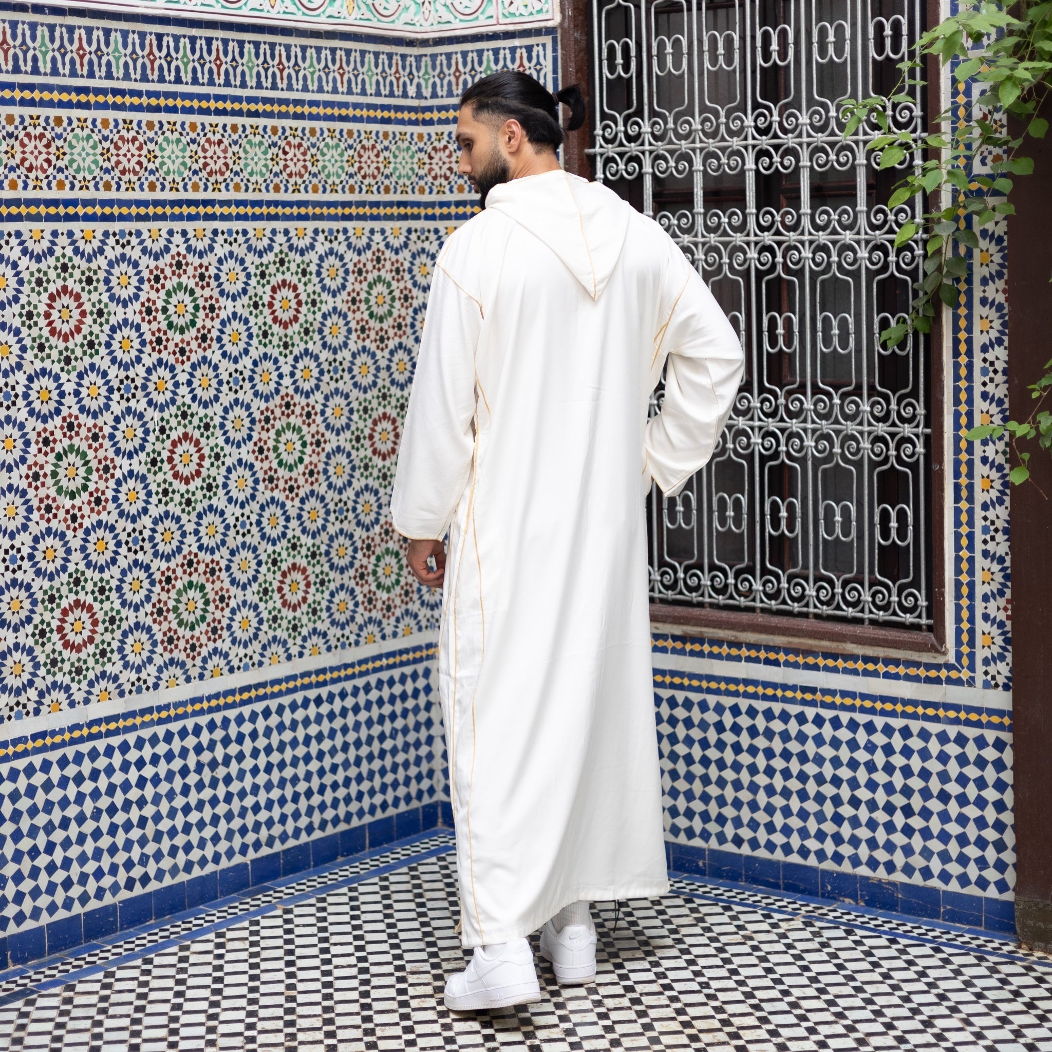 Royal White Moroccan Djellaba
