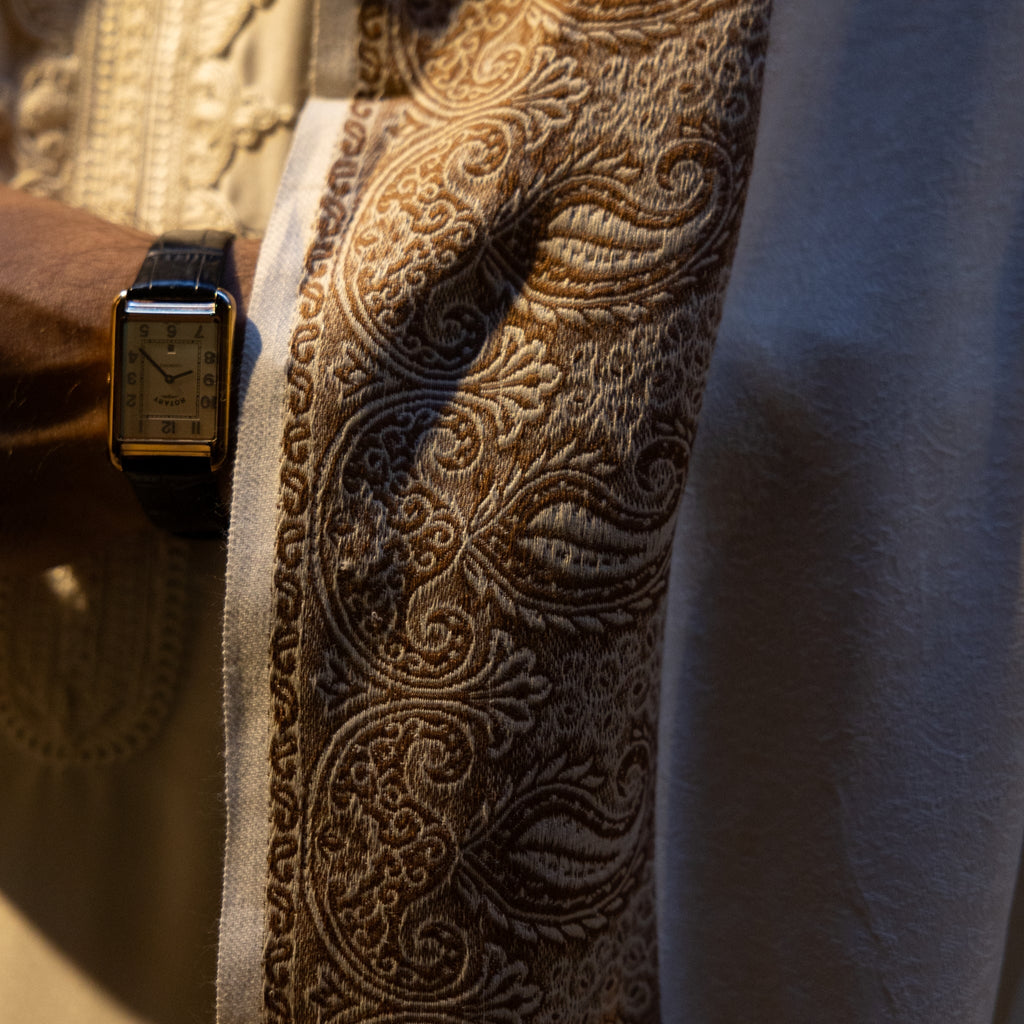 Royal White Kashmiri Shawl